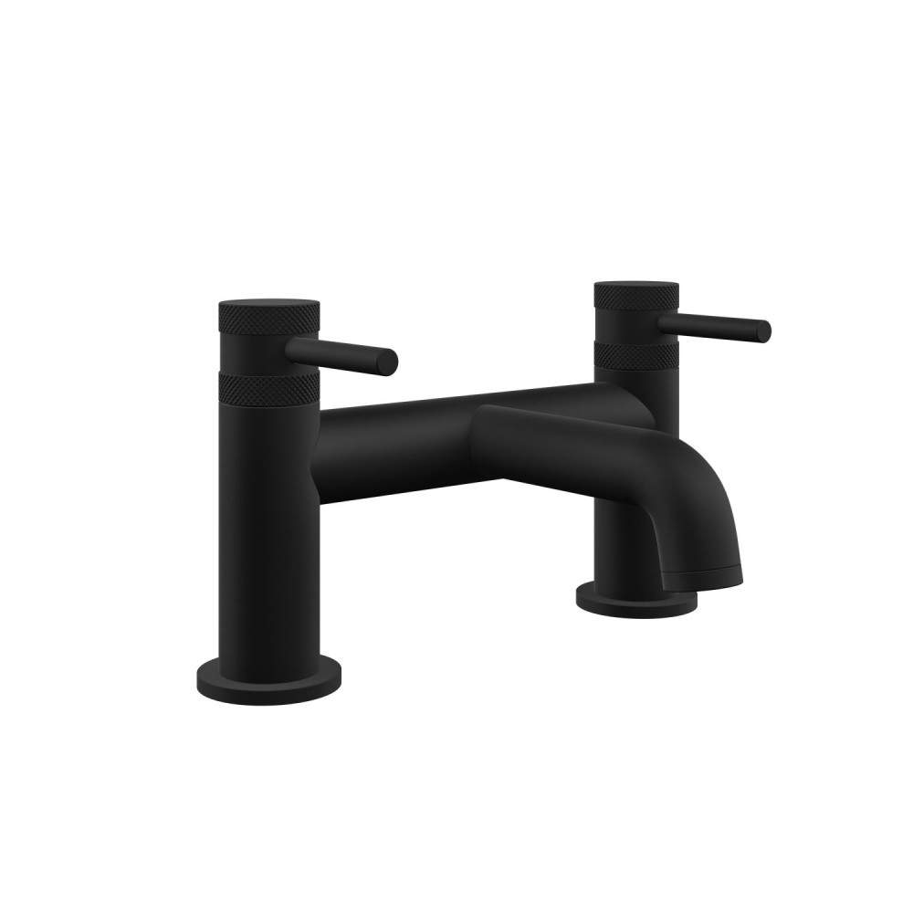 Scudo Black Core Matt Bath Filler Brass