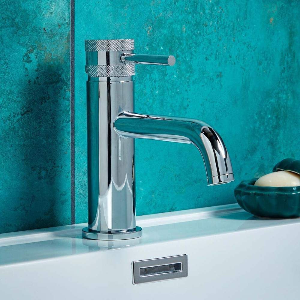 Scudo Chrome Core Mono Basin Mixer Tap Brass