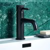 Scudo Core Mono Matt Black Basin Mixer Tap