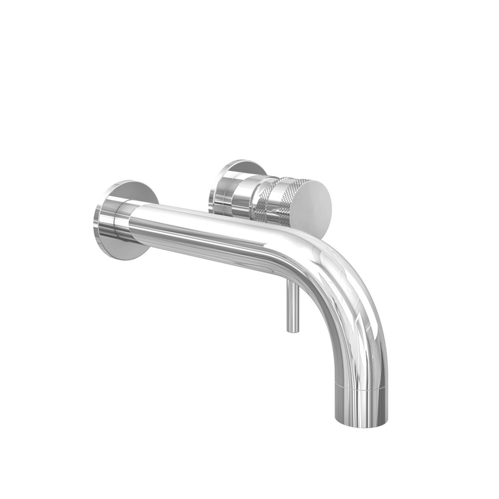 Scudo Core Wall Mounted Chrome Basin Tap