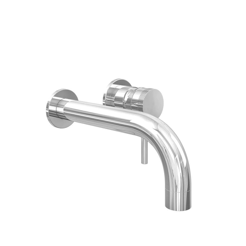 Scudo Chrome Core Wall Mounted Basin Tap Brass