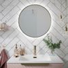 Scudo Macie 600mm LED Brushed Brass Mirror with Demister