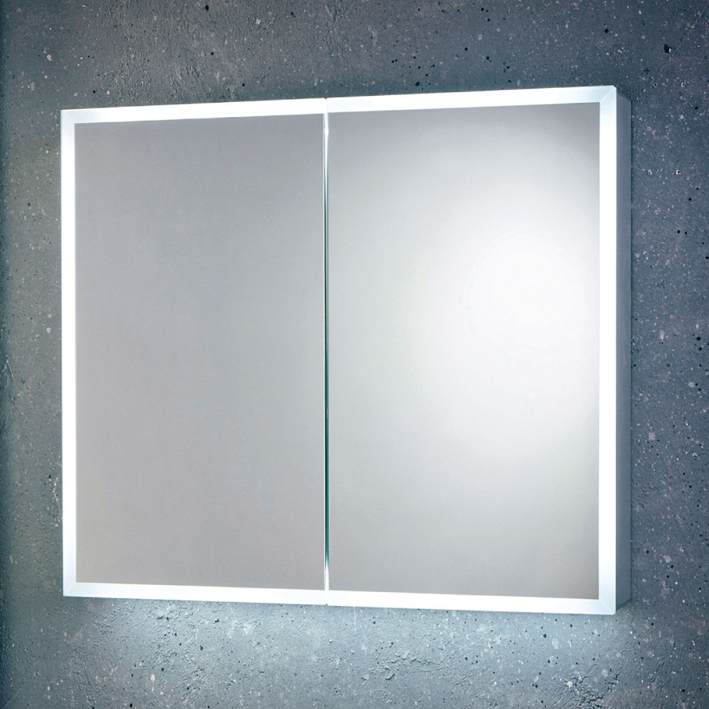 Scudo Mia LED Double Door Mirror Cabinet with Demister