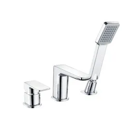 Scudo Muro Chrome Bath Mixer