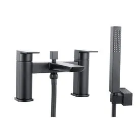 Scudo Muro Matt Black Mixer Tap & Shower Set