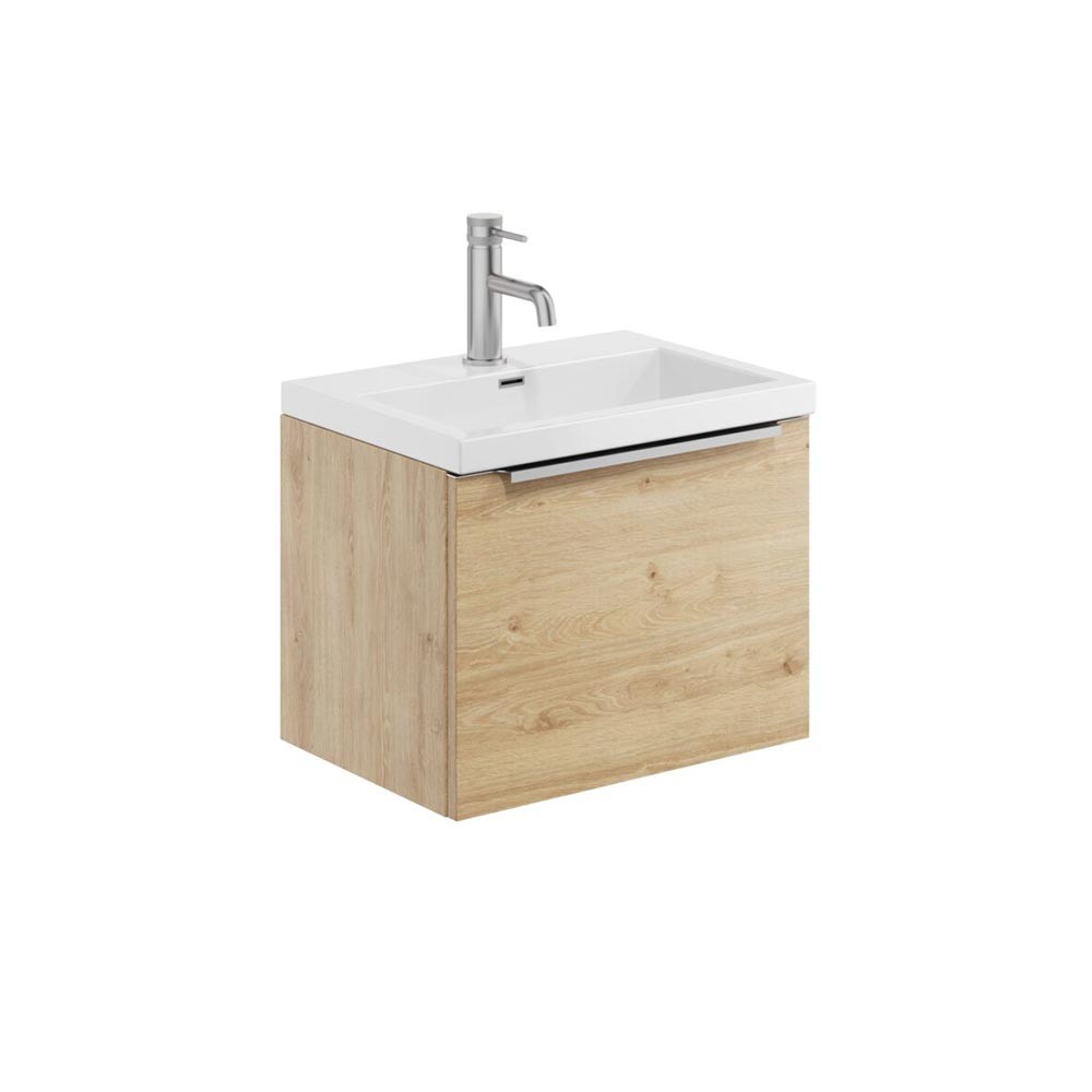 Scudo Muro Plus 330mm x 355mm 1-Drawer Wall Hung Davos Oak Unit