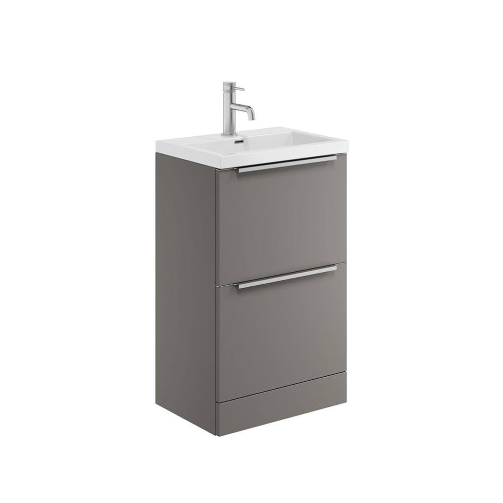 Scudo Muro Plus 500mm x 800mm x 337mm 2-Drawer Free Standing Dust Grey Unit