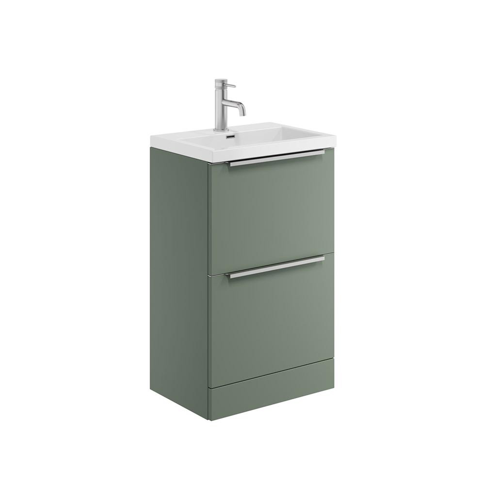 Scudo Muro Plus 800mm x 337mm 2-Drawer Free Standing Reed Green Unit