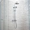 Scudo Serena Chrome Round Rigid Riser Shower