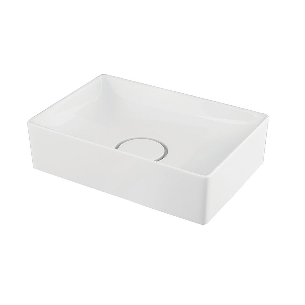 Scudo Stance 420mm x 270mm White Countertop Basin