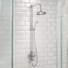 Scudo Traditional Rigid Riser Shower with Fixed Head and Handset