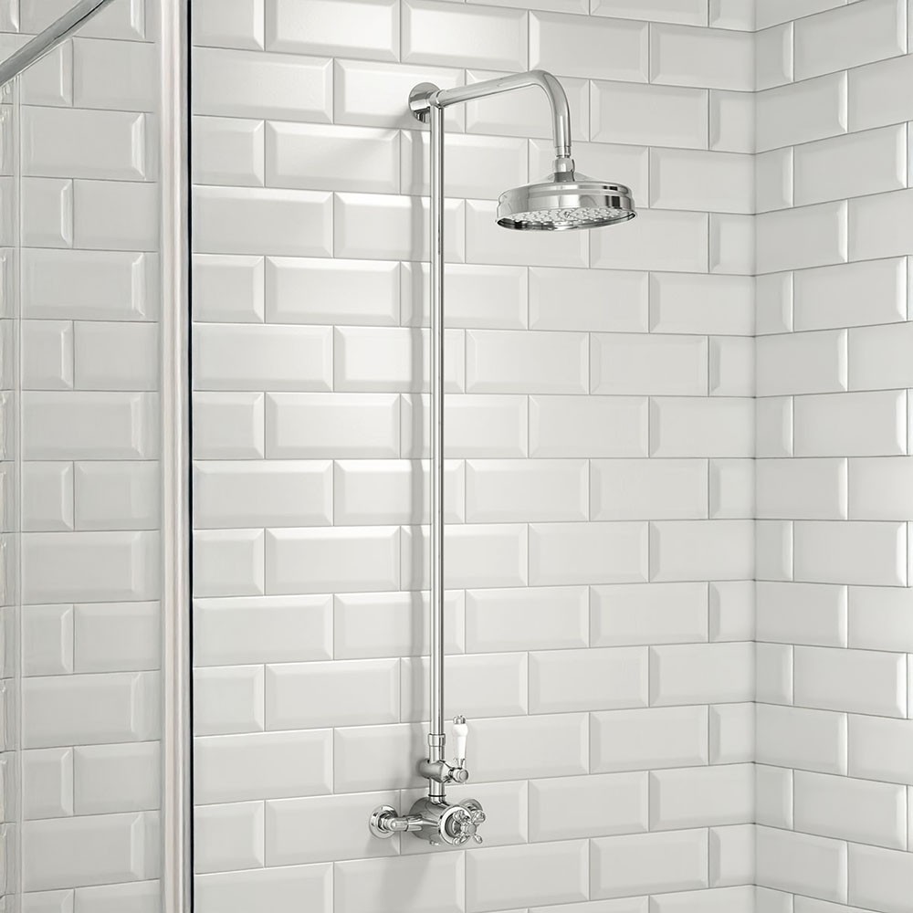 Scudo Traditional Rigid Riser Shower with Fixed Head