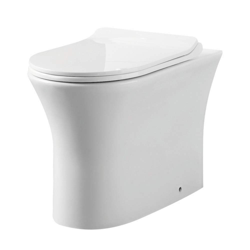 Scudo White Deia Rimless Comfort Back To Wall Pan (Only) Ceramic
