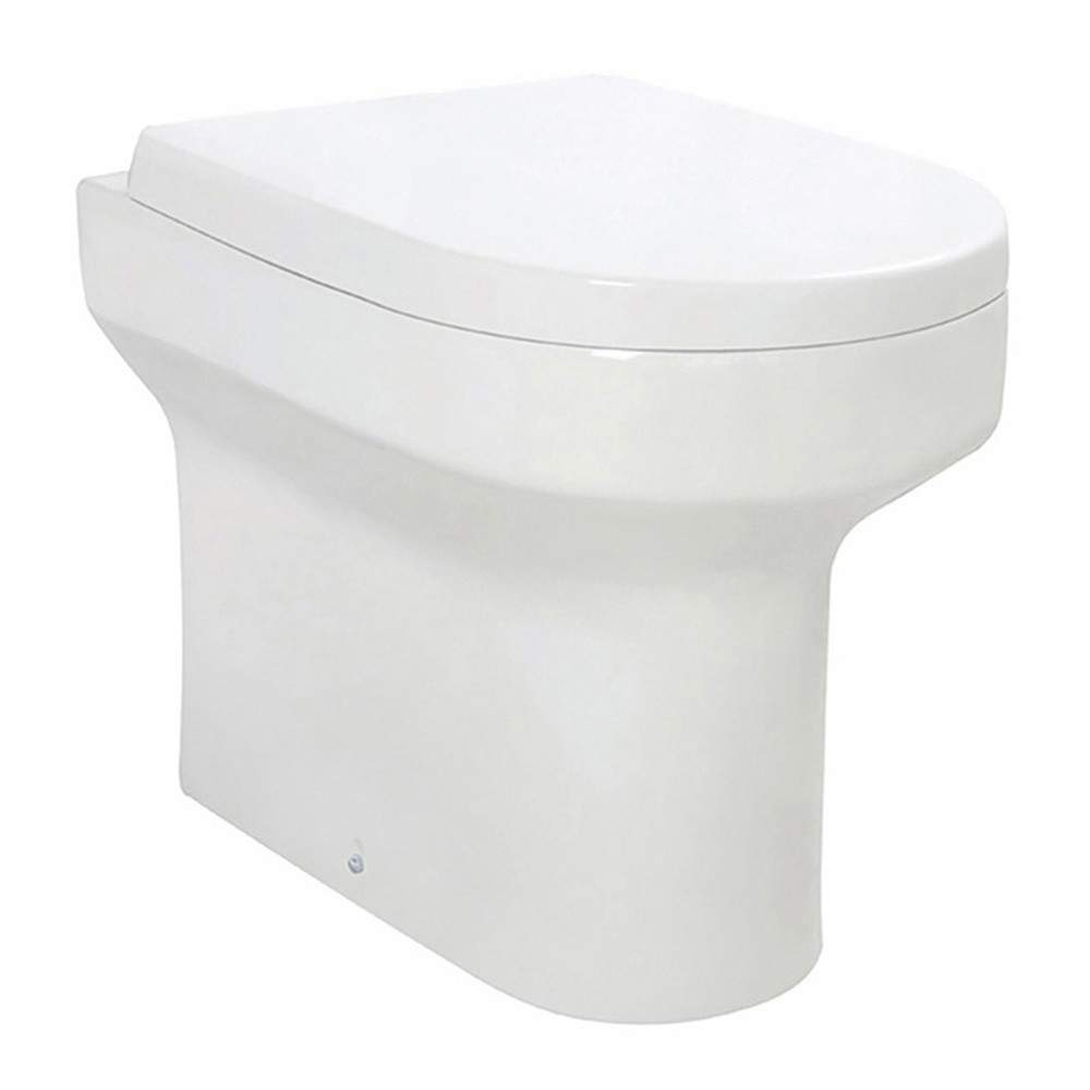 Scudo White Spa Rimless Back To Wall Pan And Wrap Over Seat Ceramic