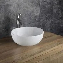 Selva 350mm White Ceramic Round Countertop Basin
