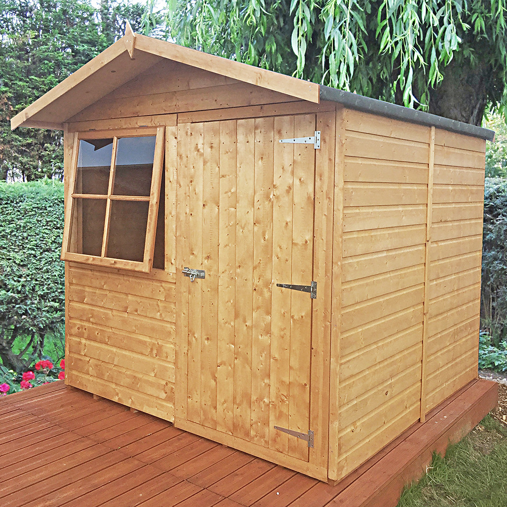 Shire Abri Shiplap Apex Shed - 7ft x 7ft (2050mm x 1980mm)
