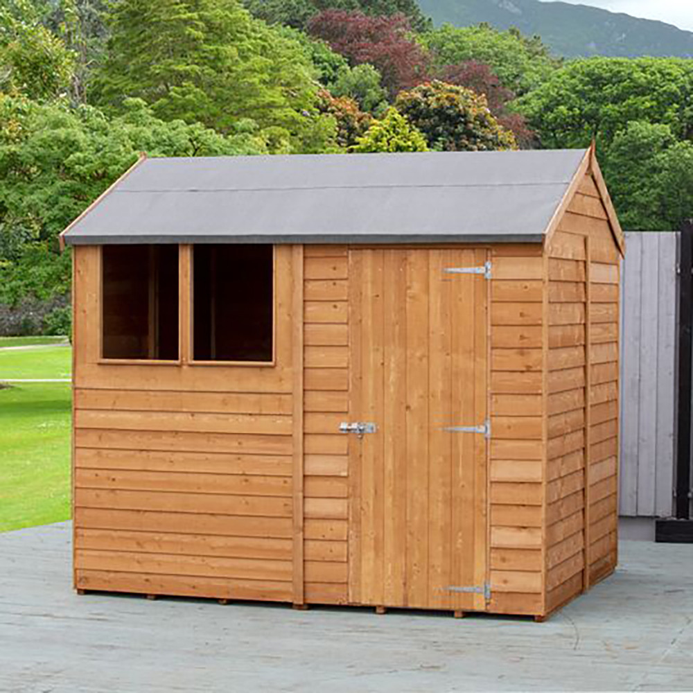 Shire Amaryllis Overlap Reverse Apex Shed - 8ft x 6ft (2390mm x 1830mm)