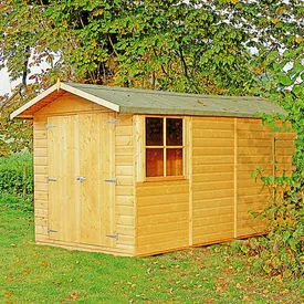 Shire Jersey Shiplap Apex Shed - 7ft x 13ft (2050mm x 3960mm)
