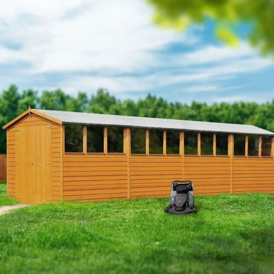 Shire Overlap Garden Shed with Double Doors - 20ft x 10ft (6050mm x 2988mm)