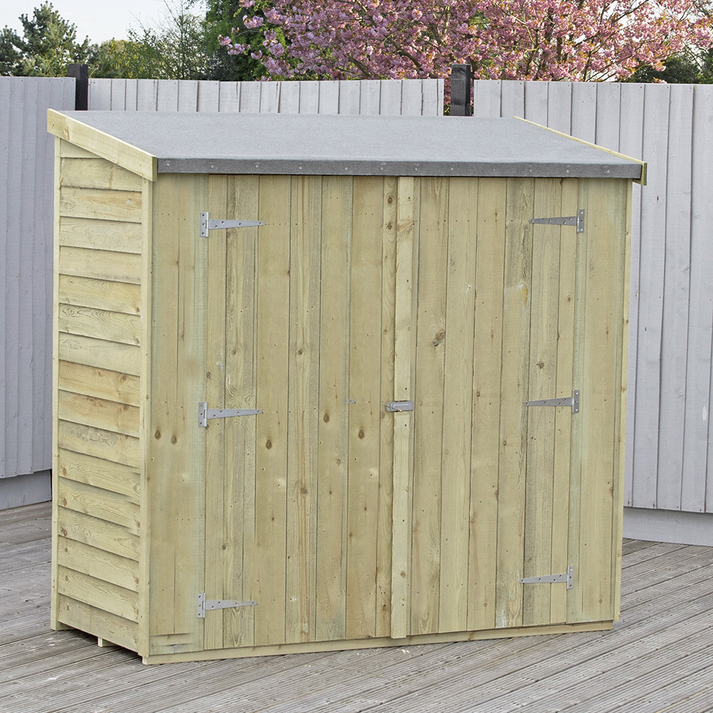 Shire Pressure Treated Overlap Pent Shed - 6ft x 3ft (1790mm x 750mm)
