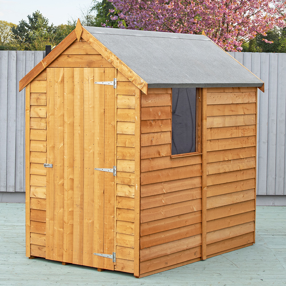 Shire Super Value Window Overlap Apex Shed - 4ft x 6ft (1200mm x 1830mm)