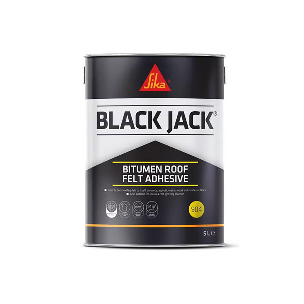 Sika Black Jack 904 Bitumen Roof Felt Adhesive - 5 Litres