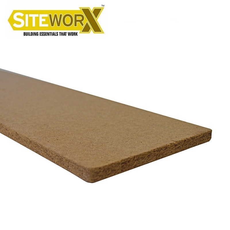 SITEWORX 12mm Fibreboard Expansion Joint Strip Pack of 10 - 150 x 2440mm