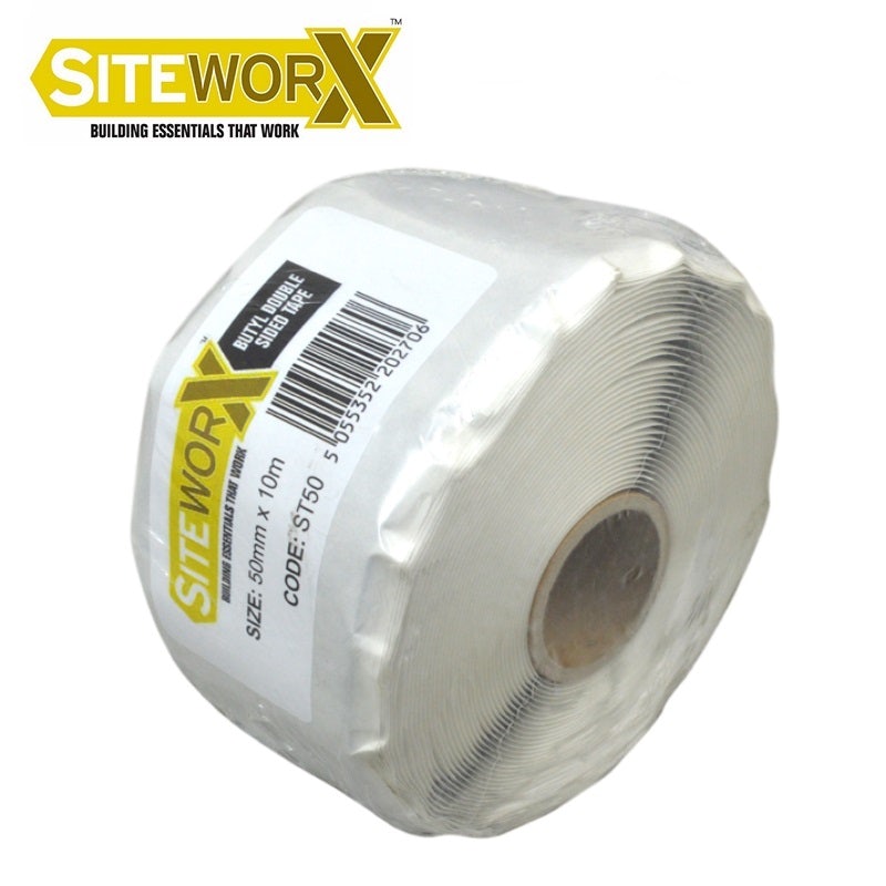 SITEWORX Butyl Double Sided Tape - 50mm x 10m