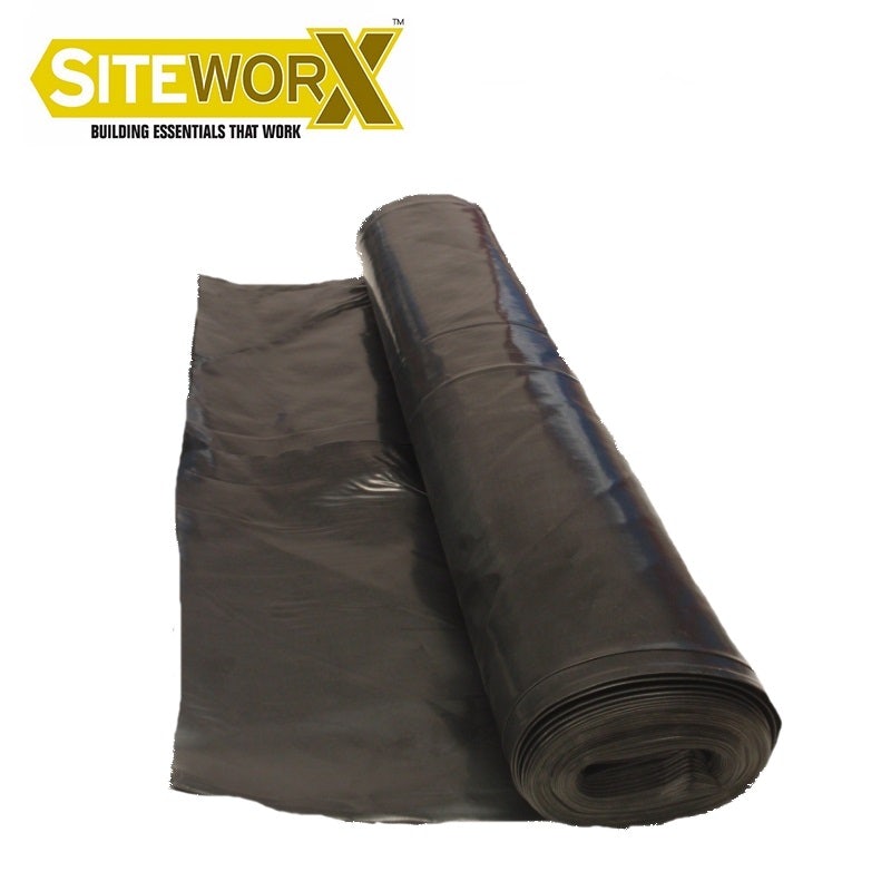 SITEWORX Damp Proof Membrane Maxi Roll 1200g/300mu - 4m x 25m