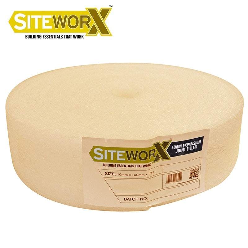 Siteworx Cream Foam Expansion Joint Filler 10Mm X 150Mm X 10M