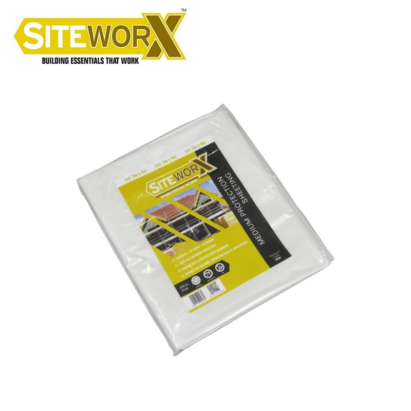 SITEWORX Medium Protection Sheeting - 3m x 4m