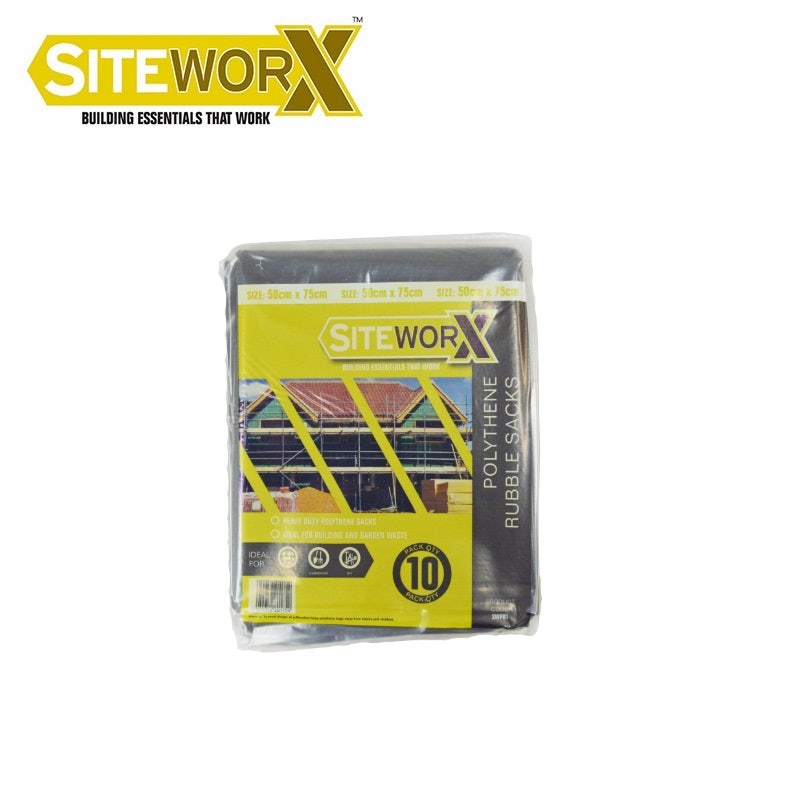 SITEWORX Polythene Rubble Sack - Pack of 100