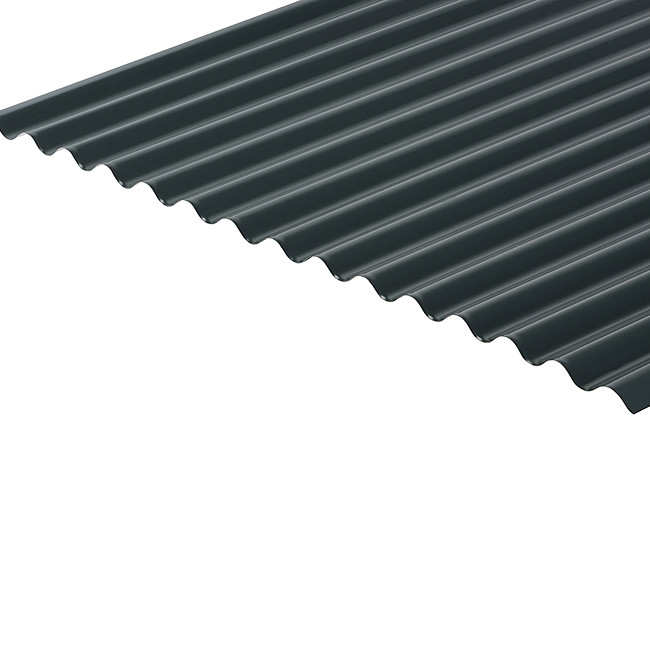 Metal Corrugated Roof Sheet (13/3 Profile) 0.7mm Polyester Painted Coated - Slate Blue BS18B29