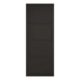 LPD Soho 4 Panel Black Primed Internal Door
