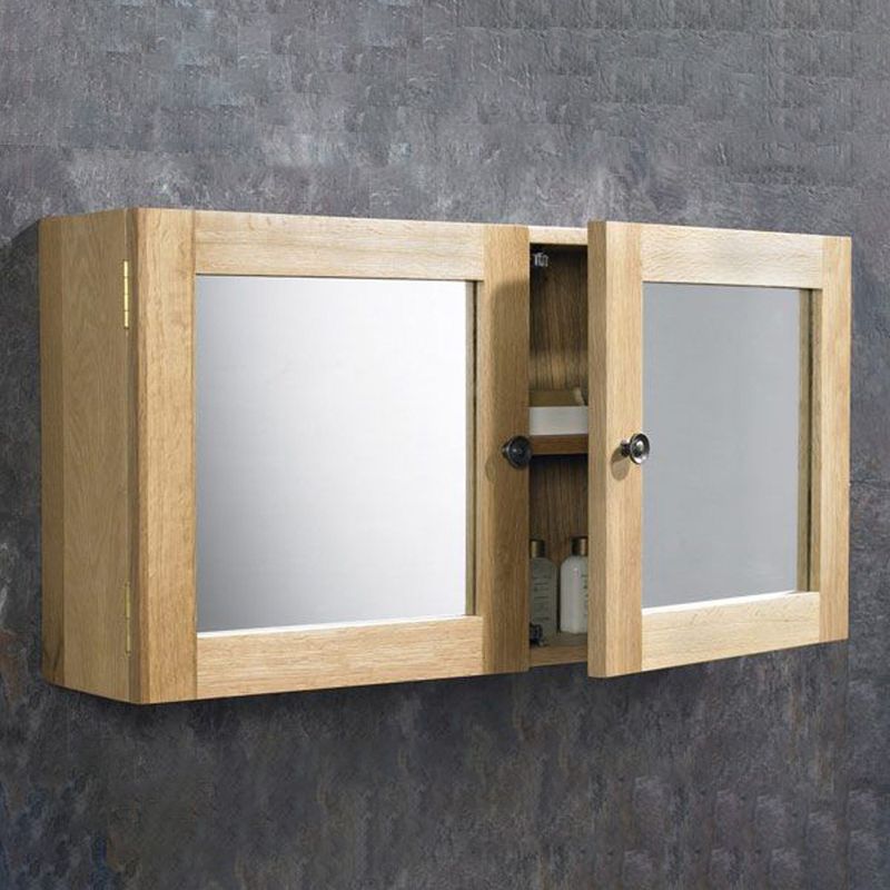Solid Oak 750mm x 380mm Mirror Plumbing Superstore®