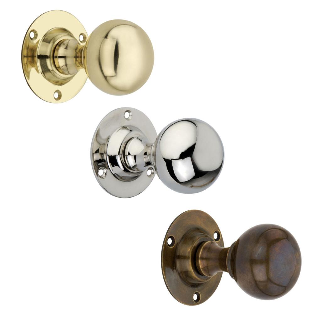 SpiraBrass Ball Door Knob