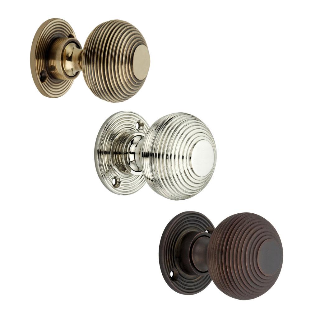 SpiraBrass Beehive 50mm Mortice Door Knob