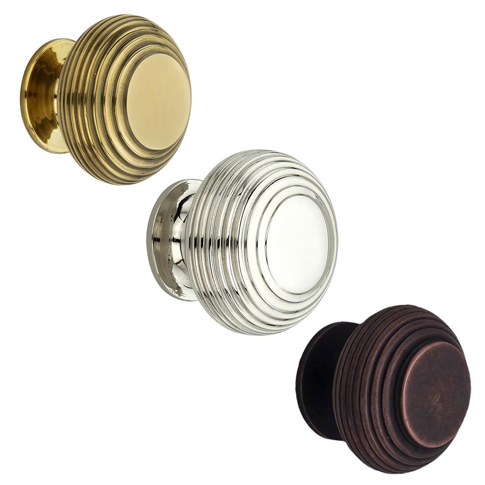 SpiraBrass Beehive Cupboard Door Knob