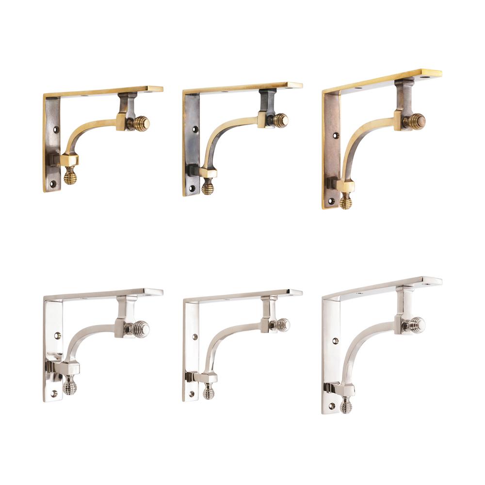 SpiraBrass Beehive Shelf Bracket Pack of 2