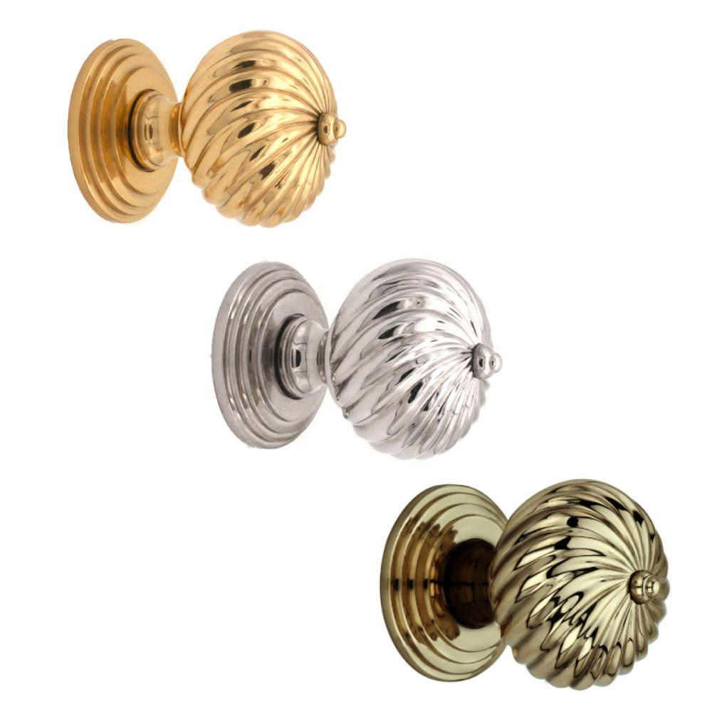 SpiraBrass Burcot Mortice Door Knob