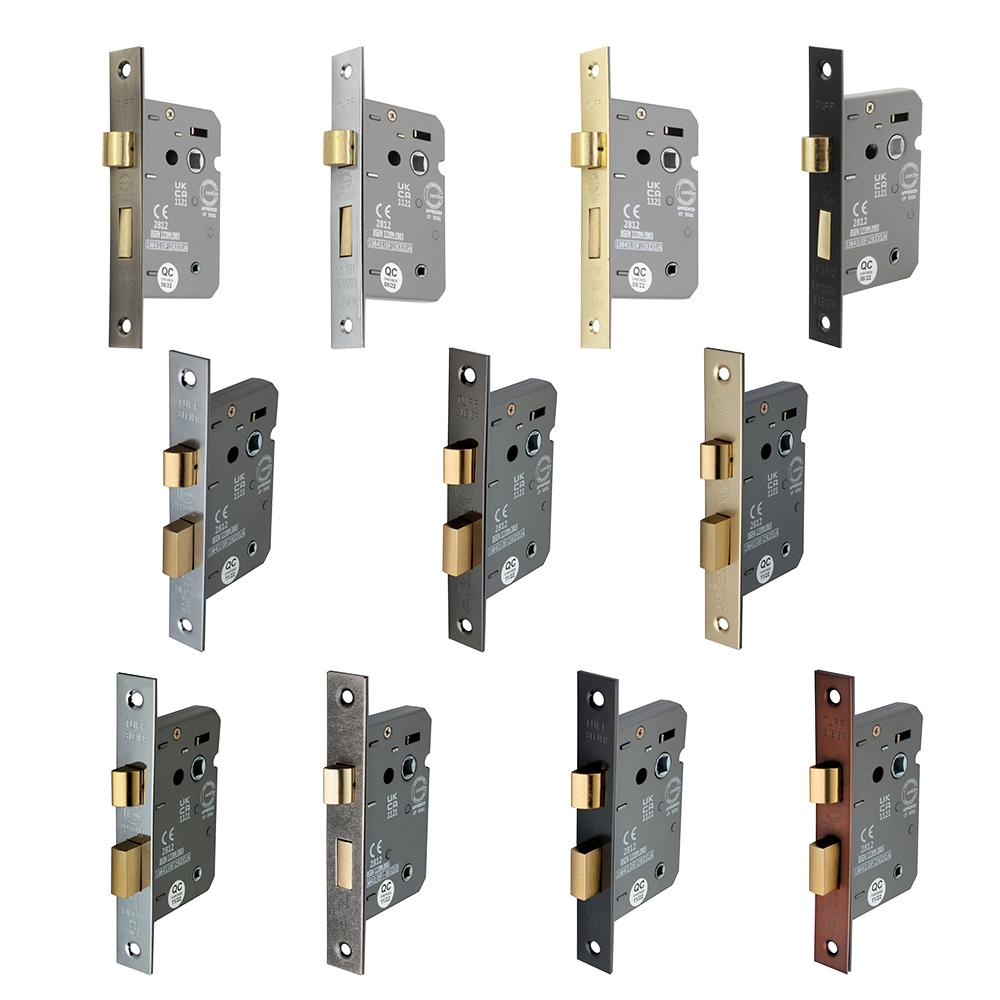 SpiraBrass CE 3 Lever FD60 Bathroom Lock