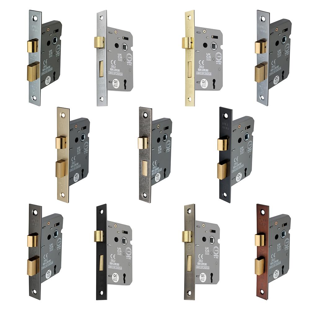 SpiraBrass CE 3 Lever FD60 Mortice Sash Lock