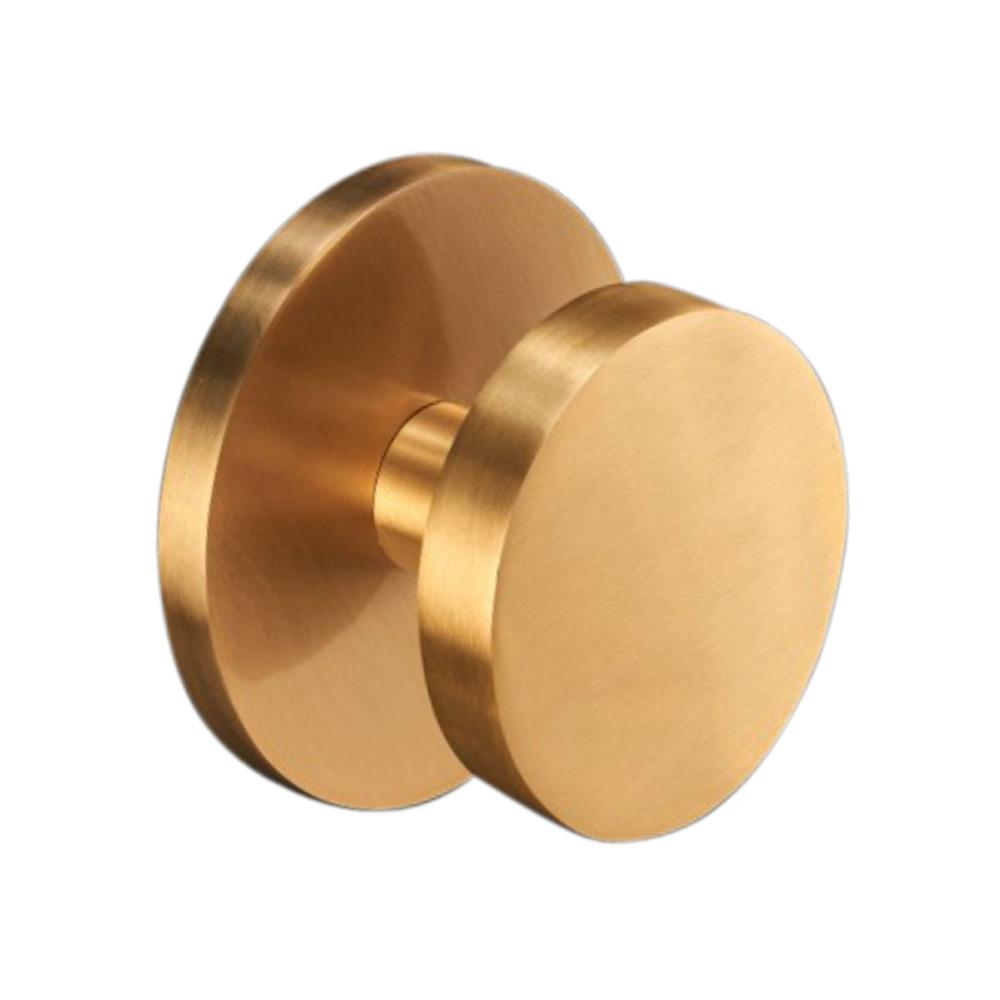 SpiraBrass Circle Centre Door Knob - Satin Brass