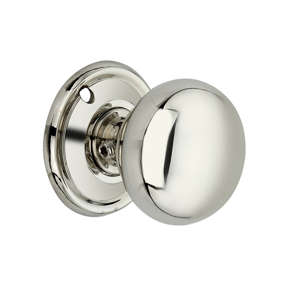 spirabrass cottage 40mm mortice door knob polished nickel primary