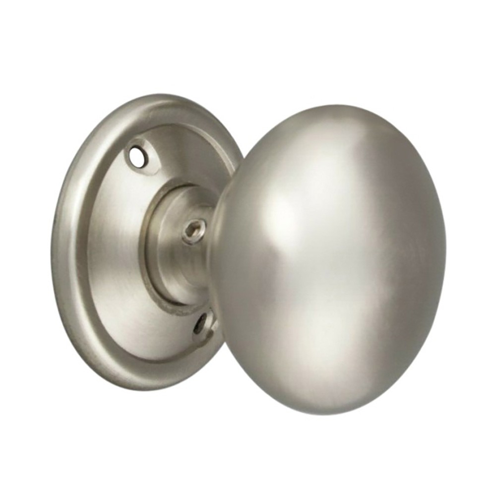 spirabrass cottage 50mm mortice door knob satin chrome primary