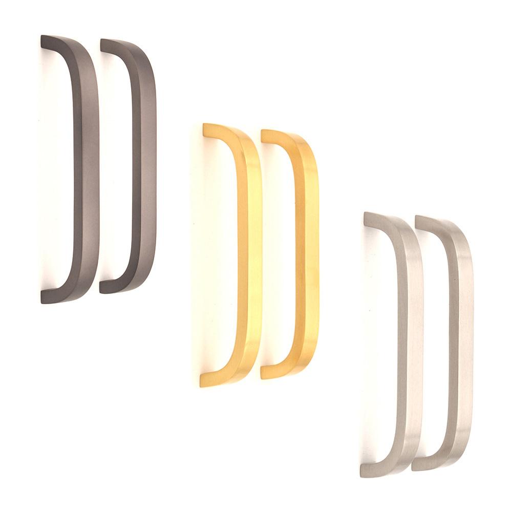 SpiraBrass Curve Bar Cabinet Handle