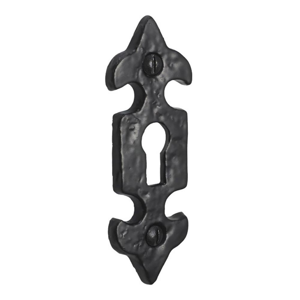SpiraBrass Fleur de Lys Escutcheon - Black