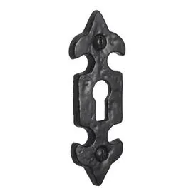 SpiraBrass Fleur de Lys Escutcheon - Black
