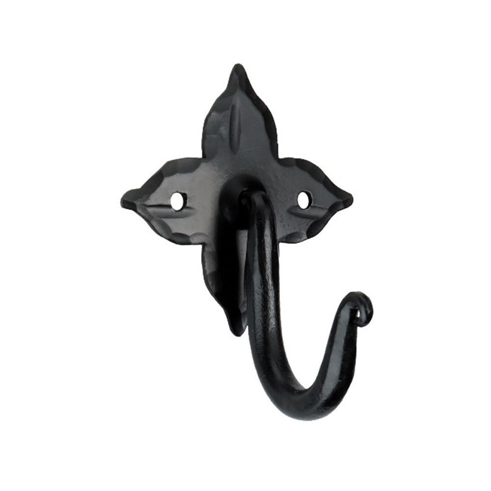 SpiraBrass Floret Coat Hook - Matt Black