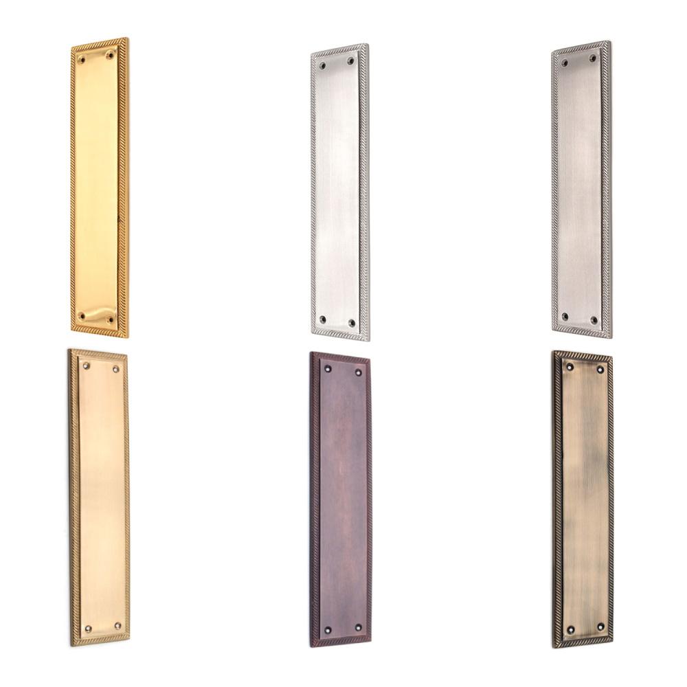 SpiraBrass Georgian Finger Plate 285mm